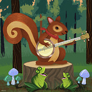 The Nutport Croak Music Festival Painting by Little Bunny Sunshine