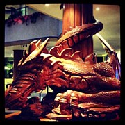 The Other Dragon Statue Wrapped Around Photograph by Gary Hall