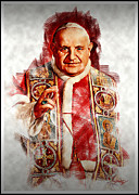 The Pope Painting by Stefano Senise The Pope Painting by Stefano Senise
