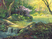 The Quiet Creek Painting by Michael Humphries