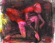 The Red Dancer Mixed Media by Mafalda Cento