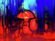 The red umbrella Photograph by Gabi Hampe