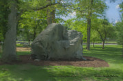 The Rock at Frothingham Park, Easton, MA Painting by Bill McEntee