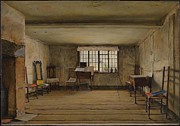 The Room in Which Shakespeare Was Born Painting by Henry Wallis