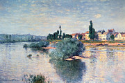 The Seine at Lavacourt Painting by Claude Monet