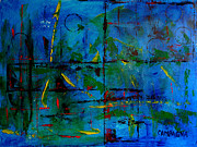 The Shapes That Bind Painting by Teddy Campagna