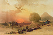 The Sphinx at Giza Painting by David Roberts