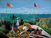 The Terrace at Sainte Adresse Painting by Claude Monet