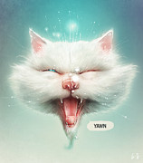 The Water Kitty Painting by Lukas Brezak