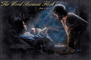 The Word Became Flesh Digital Art by Charlie Roman