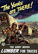 The Yanks Are There -- WW2 Painting by War Is Hell Store