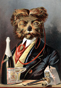 The Young Swell Aristocratic Dog 1869 Photograph by Science Source The Young Swell Aristocratic Dog 1869 Photograph by Science Source