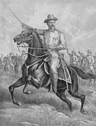 Theodore Roosevelt On Horseback  Drawing by War Is Hell Store