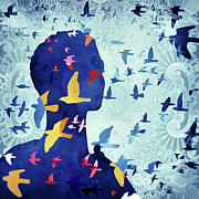 Thought Digital Art by Katherine Smit Thought Digital Art by Katherine Smit