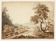 Title Landscape Composition with a Lake in the Distance Painting by MotionAge Designs