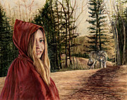 To Grandmother's House We Go Drawing by Shana Rowe Jackson
