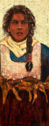 Toiling Upward - Tobacco Stemmer Mixed Media by Cora Marshall