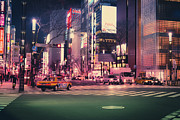 Tokyo Street at Night, Japan 2 Photograph by Perry Rodriguez