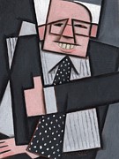 Tommervik Cool Abstract Bernie Sanders Art Print Painting by Tommervik