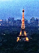 Tour Eiffel Illuminer Mixed Media by Lauren Serene