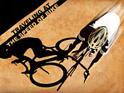Traveling at the speed of Bike Painting by Sassan Filsoof