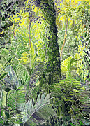 Tree in Garden Painting by Fay Biegun - Printscapes Tree in Garden Painting by Fay Biegun - Printscapes