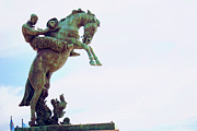 Tribute to Range Riders Oklahoma Capitol Photograph by Toni Hopper