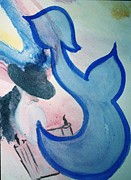 TSADE with Rabbi Painting by Hebrewletters SL