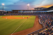 Tulsa Drillers Stadium Sunset - Oneok Stadium Tulsa Oklahoma Photograph by Gregory Ballos