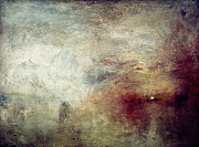 SUN SETTING, c1840 Painting by Joseph Mallord William Turner SUN SETTING, c1840 Painting by Joseph Mallord William Turner