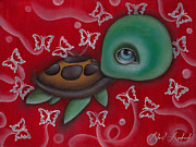 Turtle Painting by Abril Andrade