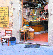 Tuscany - Gourmet Shop Painting by Jan Matson