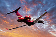 Twilight Takeoff Digital Art by Erik Simonsen