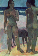 Two Tahitian Women on the Beach Painting by Paul Gauguin Two Tahitian Women on the Beach Painting by Paul Gauguin
