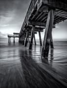 Tybee Pier Black and White Photograph by Matt Hammerstein