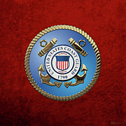 U. S. Coast Guard - U S C G Emblem Digital Art by Serge Averbukh