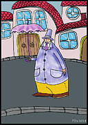 Umbrella man Digital Art by Piotr Dulski Umbrella man Digital Art by Piotr Dulski
