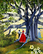 Under The Mossy Oak Painting by Diane Britton Dunham