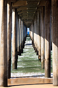Under the Pier in Orange County California Photograph by Paul Velgos Under the Pier in Orange County California Photograph by Paul Velgos