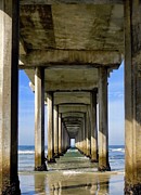 Under the Scripps Pier Vertical Photograph by Beth Myer Photography