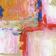 Urban Picnic-Abstract Art by Linda Woods Mixed Media by Linda Woods