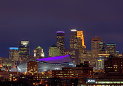 USBank Stadium Dressed In Purple Photograph by Wayne Moran