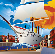 USS Annapolis in Ego Alley Digital Art by Joe Barsin