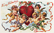 Valentines Day Card Photograph by Granger