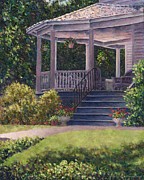 Victorian Porch Painting by Susan Savad Victorian Porch Painting by Susan Savad