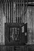 Vintage Electric Panel BW Photograph by Susan Candelario Vintage Electric Panel BW Photograph by Susan Candelario