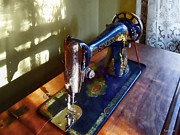 Vintage Sewing Machine and Shadow Photograph by Susan Savad Vintage Sewing Machine and Shadow Photograph by Susan Savad