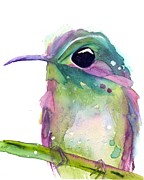 Violet's Rest Painting by Dawn Derman Violet's Rest Painting by Dawn Derman