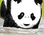 Vivi's Pet Panda Painting by Eli Tynan