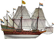 VOC Galleon Painting by The Collectioner